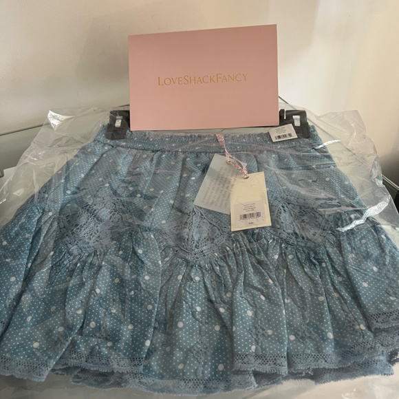 LoveShackFancy Adia Ruffle Mini Skirt - Picture 6 of 8